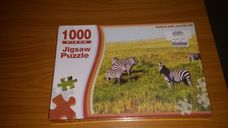 1000 darabos zebrák a szavannán kirakó (puzzle)