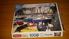 1000 darabos csónakok hattyúkkal kirakó (puzzle)