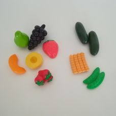 11 részes műanyag zöldség gyümölcs szett