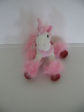 Rózsaszín plüss csillámpóni