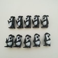 10 darab kalóz pingvin figura