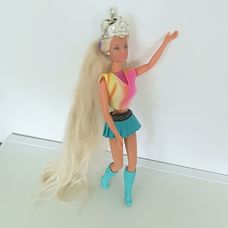 Mattel 1991 szép állapotú eredeti Rapunzel Barbie baba