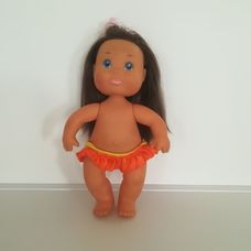 FURGA Babisol barna hajú fürdőruhás kislány baba