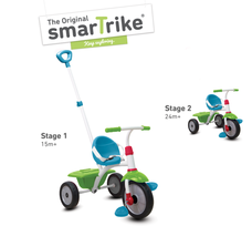 SmarTrike Fun Plus tricikli szülőkarral, napellenzővel