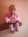 Zapf Baby Annabell interaktív csecsemő baba Minnie ruhában