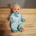 Cuki csecsemő Berenguer baba kék szettben