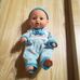 Cuki csecsemő Berenguer baba kék szettben