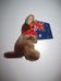 Mini plüss kenguru ausztrál zászlóval