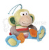 Happy Horse Monkey Mo színes csíkos plüss majom bébijáték
