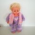Teeny Weeny Tiny Tears retro baba lila kötött ruhában