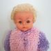 Teeny Weeny Tiny Tears retro baba lila kötött ruhában