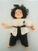 Mieler Dolls ázsiai baba feketeöves karate ruhában