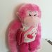 Rózsaszín Build-a-bear majomlány eredeti öltözetben