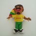 Sötétbőrű rasztafari Reggae fiú rongybaba tapadókoronggal