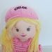 Girlie Paws Chloe szőke rongybaba rózsaszín ruhában