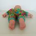 Cititoy interaktív puha törzsű csecsemő baba tarka rugiban