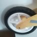 ELC Wooden Balance Bike pöttyös futóbicikli